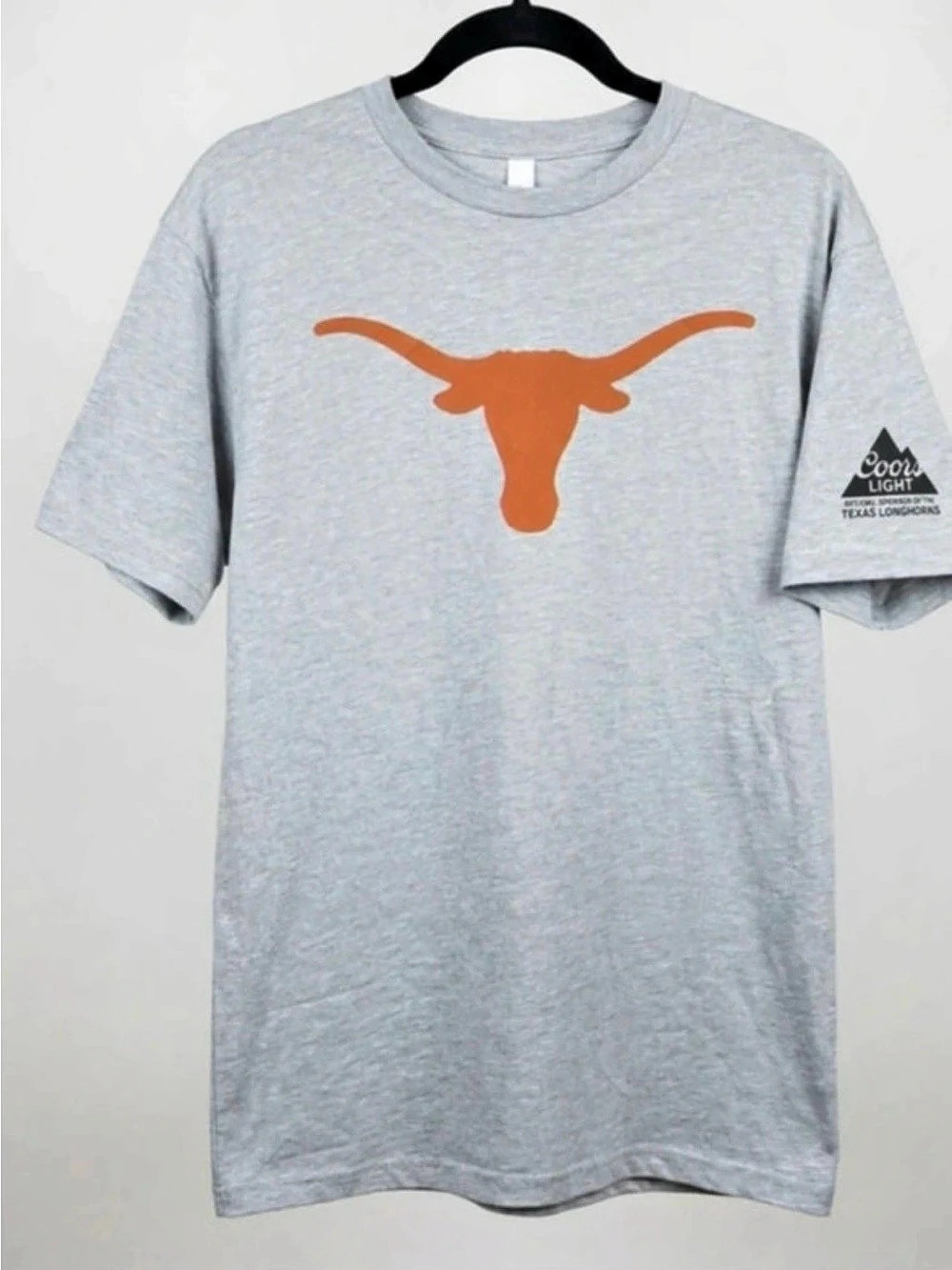 Next Level Apparel Coors Light Texas Longhorns T-Shirt Gray XXL